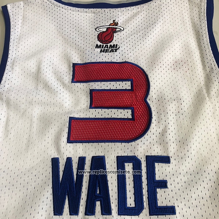 Camiseta All Star 2006 Dwyane Wade #3 Azul Blanco